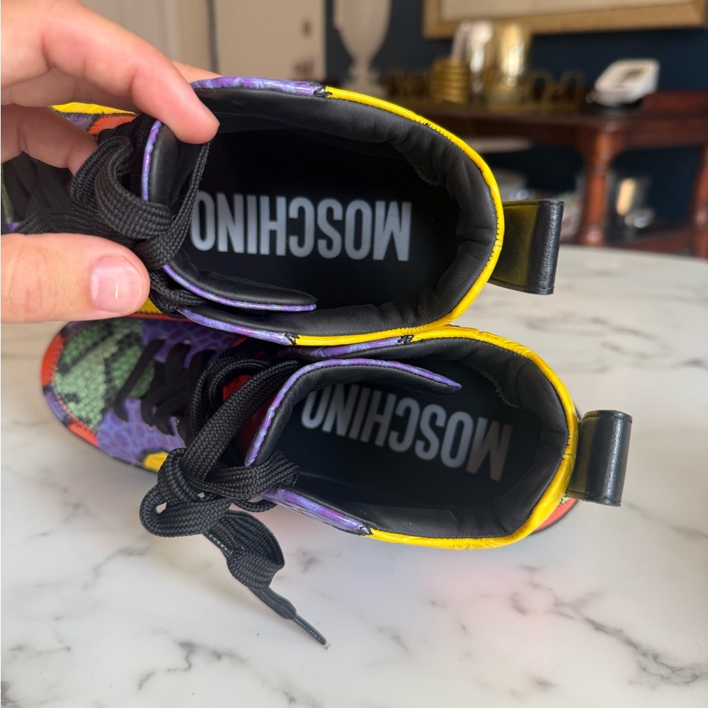 Moschino Multicolor Patchwork High-Tops - image 7